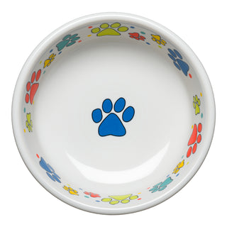 Scatter Print Dog Paws Bowl Small, fiestaÂ® Pet Ware - Fiesta Factory Direct by Homer Laughlin China.  Dinnerware proudly made in the USA.  