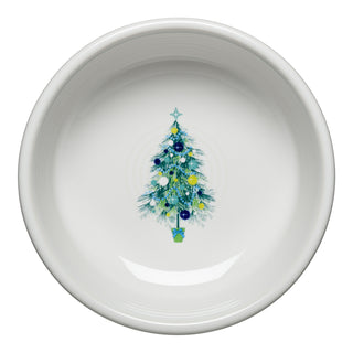 Blue Christmas Tree on White Small Bowl, fiestaÂ® Blue Christmas tree - Fiesta Factory Direct by Homer Laughlin China.  Dinnerware proudly made in the USA.  