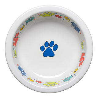 Scatter Print Dog Paws Bowl Large, fiestaÂ® Pet Ware - Fiesta Factory Direct by Homer Laughlin China.  Dinnerware proudly made in the USA.  