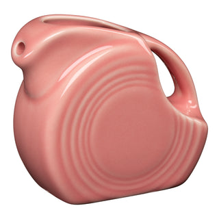 peony pink fiesta small disk pitcher made in the usa