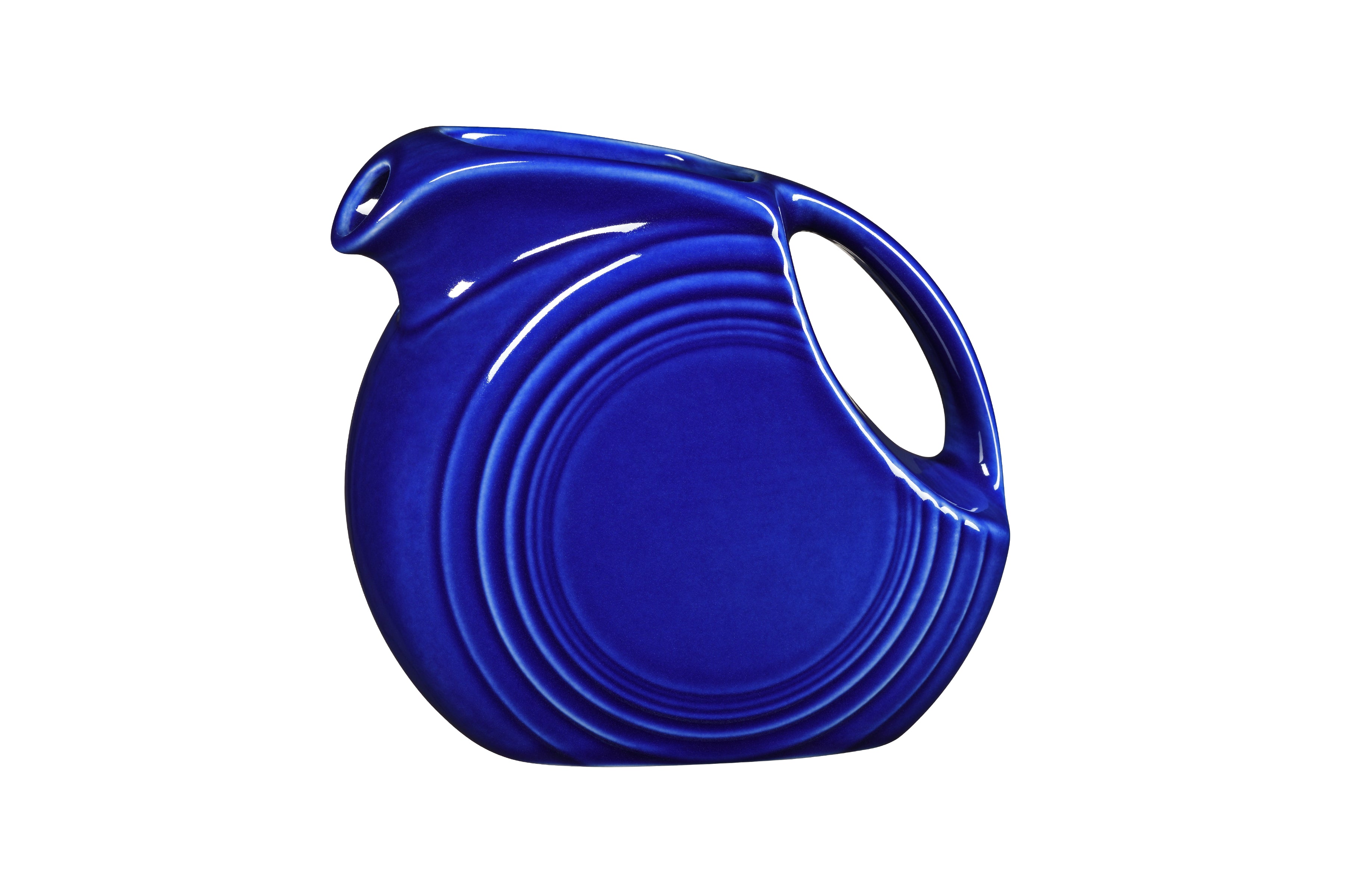 Fiesta ware disc pitcher cobalt high quality blue