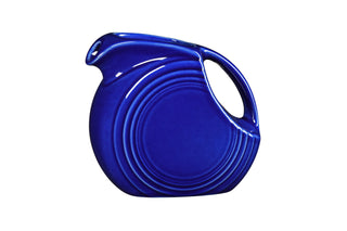 twilight blue fiesta small disk pitcher made in the usa