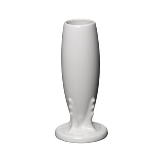 white fiesta flower bud vase made in the USA