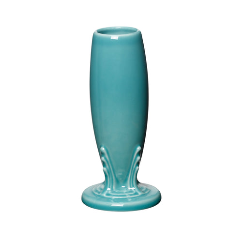 turquoise blue fiesta flower bud vase made in the USA