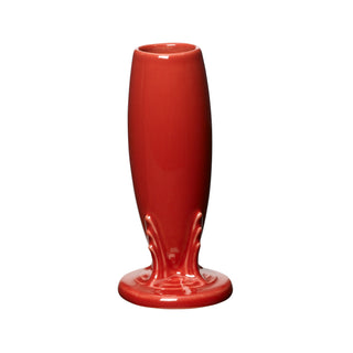 scarlet red fiesta flower bud vase made in the USA