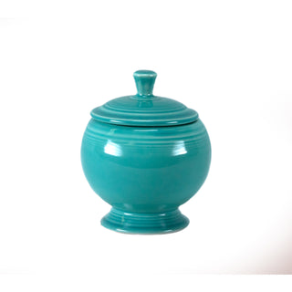 turquoise blue fiesta individual sugar container made in the USA