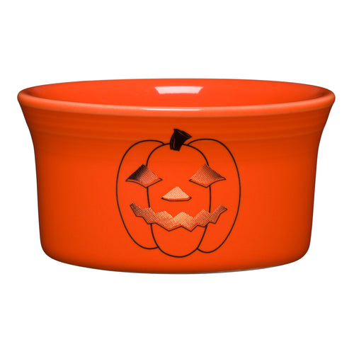 Spooky Glowing Pumpkin Ramekin, fiestaÂ® halloween - Fiesta Factory Direct by Homer Laughlin China.  Dinnerware proudly made in the USA.  
