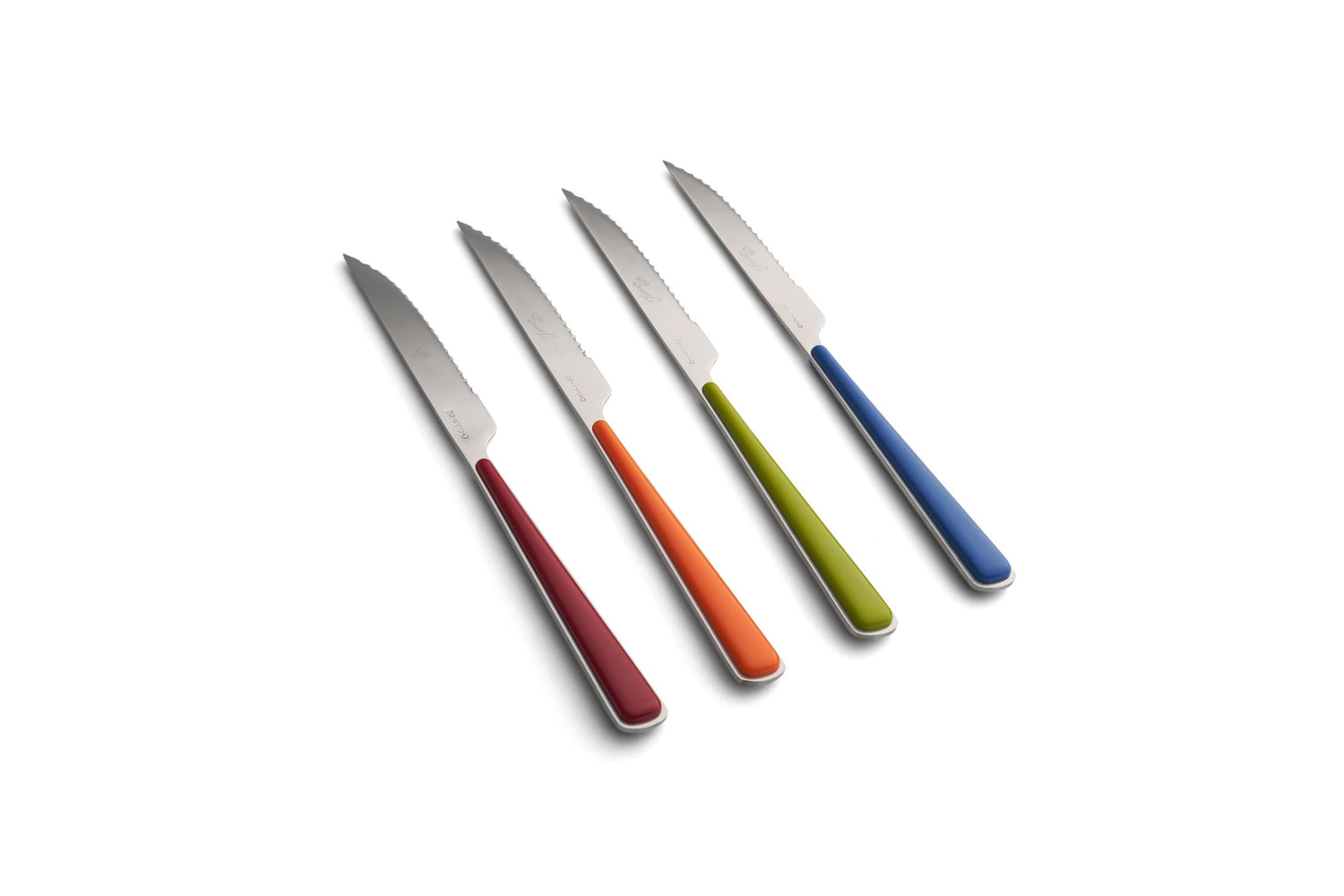 Fiesta Knife Set Wood Block Merengue Kitchen Knives Chefs Red Yellow Blue
