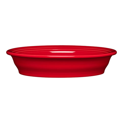 scarlet red Fiesta oval vegetable bowl made in the usa