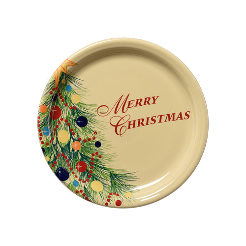 Merry Christmas Bistro Buffet Plate, fiestaÂ® christmas tree - Fiesta Factory Direct by Homer Laughlin China.  Dinnerware proudly made in the USA.  