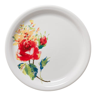 Floral Bouquet Bistro Coupe 9 Inch Luncheon Plate