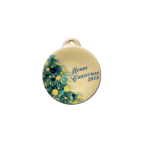 2015 Merry Christmas Ornament - USA Dinnerware Direct, Holiday proudly made in the USA by the Fiesta Tableware Company