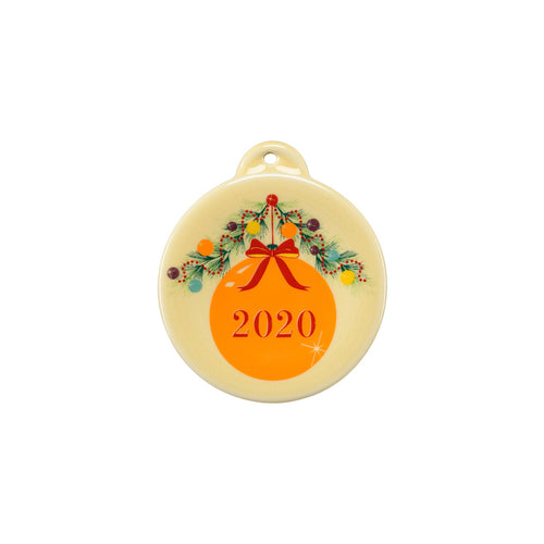 2020 Christmas Ornament - USA Dinnerware Direct, Holiday proudly made in the USA by the Fiesta Tableware Company