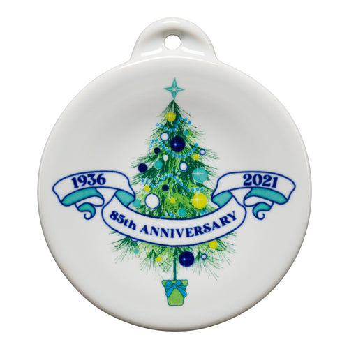 85th Anniversary Blue Christmas Tree Ornament