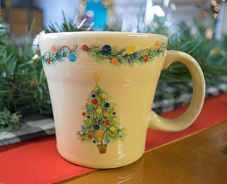 Tapered Mug Christmas Tree, fiestaÂ® christmas tree - Fiesta Factory Direct by Homer Laughlin China.  Dinnerware proudly made in the USA.  