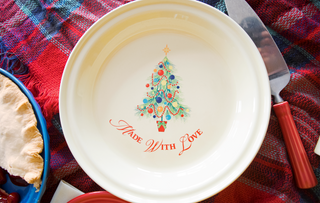 Deep Dish Pie Baker Christmas Tree, fiestaÂ® christmas tree - Fiesta Factory Direct by Homer Laughlin China.  Dinnerware proudly made in the USA.  