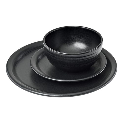 Bistro Coupe 3-Piece Place Setting, Service for 1 Foundry