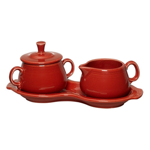 Fiestaware sugar hot creamer set