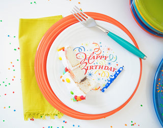 Happy Birthday Luncheon Plate, fiestaÂ® Celebrate - Fiesta Factory Direct by Homer Laughlin China.  Dinnerware proudly made in the USA.  