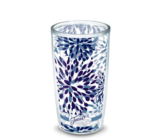 Fiesta® Calypso Lapis 16 oz Tumbler, Tervis Tumbler - Fiesta Factory Direct by Homer Laughlin China.  Dinnerware proudly made in the USA.  