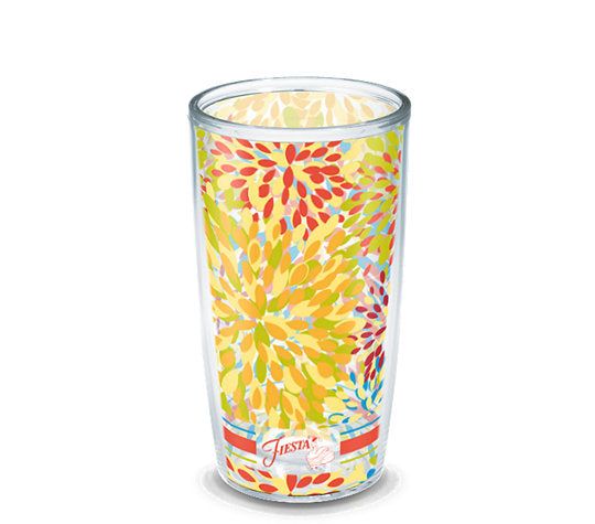 Fiesta® Calypso Poppy 16 oz Tumbler, Tervis Tumbler - Fiesta Factory Direct by Homer Laughlin China.  Dinnerware proudly made in the USA.  